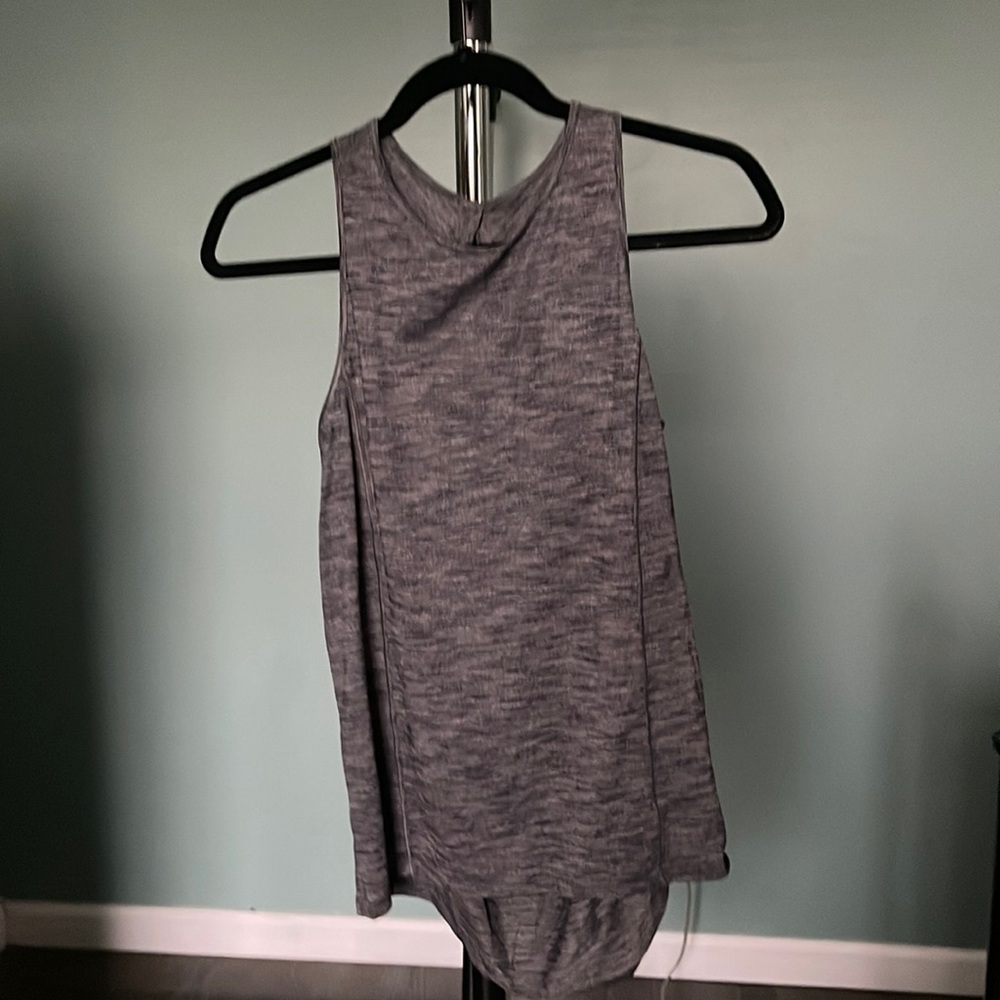 Like new Lululemon grey athletic tank in size 4.